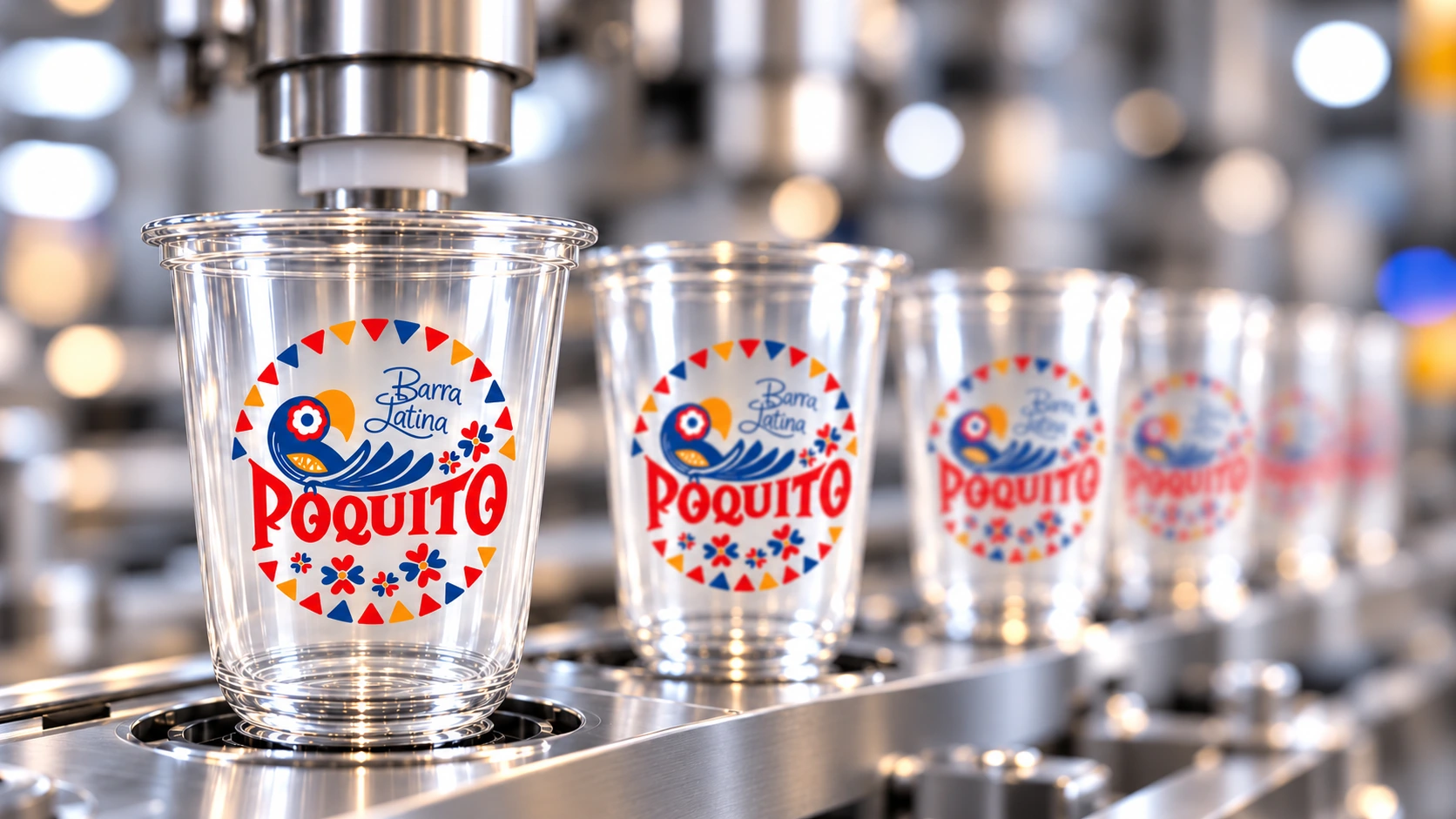 Poquito plastic cup printing